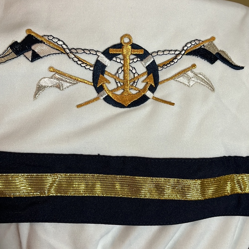 Vtg Sexy Sexy Navy Boat Captain DressUp sz Medium/Large WOW MATEY! by Delicious - Picture 14 of 16